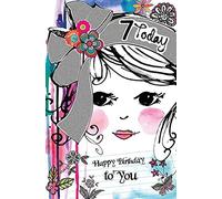 Wishing Well Studios Greetings Card - 7th Birthday Girl