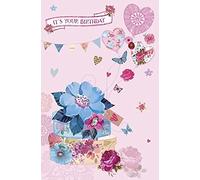 Wishing Well Studios Greetings Card - Birthday - Florals and Butterflies