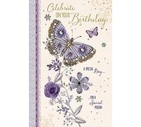 Wishing Well Studios Greetings Card - Birthday - Large Butterfly