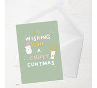 Wishing You A Cunty Christmas Greetings Card - Large Card