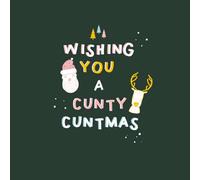 Wishing You A Cunty Christmas Men's T-Shirt - Green - XXL - Green