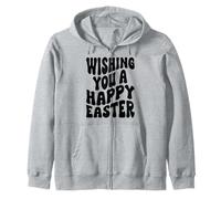 Wishing you a happy Easter happy Resurrection Sunday Jesus Zip Hoodie