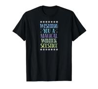 Wishing You A Magical Winter Solstice Value Graphic T-Shirt, Men, Black, M