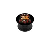 Wishing You A Moorry Christmas Cute Fluffy Highland Cows PopSockets Adhesive PopGrip