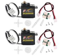 Wishiot SCS0009 6V 2.3KG.cm Serial Bus Servo Motor, Metal Gear TTL Servo with 300° Angle Control, Core Motor Single Axis Servo for Robot Joints, Arduino Robotics and DIY Projects (2pcs)