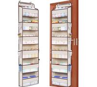 WishJazz Over the Door Organizer, 6 Shelf 50 lbs Load door organizer hanging, No Tilt Closet Organizers and Storage for Bathroom, Bedroom Nursery Newborn, Baby Necessities, Kitchen, Craft Storage