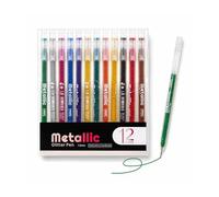 WISHKEY Sparkle Glitter Gel Pen Set, Multicolor Glitter Pen for Arts and Crafts, Bright Color Pen with Fine Point for Detailed Drawing, 0.039