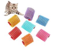 WishLotus Cat Toys, 5pcs Cat Spring Toy Kitten Teething Toys Colorful and Interactive Telescopic Funny Cats Jumping Toy Flexible & Coil Spiral Springs Kitten Chew Toys to Kill Time and Keep Fit