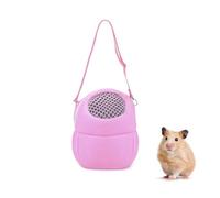 WishLotus Hamster Carrier Bag, Portable Outgoing Travel Handbags with Nylon Straps Small Pet Pouch for Hamster Rat Mini Hedgehog (Pink, M)