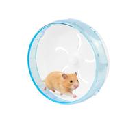 WishLotus Silent Running Wheel - Small Pet Exercise Toy and Cage Accessory for Hamster, Golden Silk Shih Tzu, Bear (Blue,21cm)