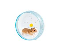 WishLotus Silent Running Wheel - Small Pet Exercise Toy and Cage Accessory for Hamster, Golden Silk Shih Tzu, Bear (Blue,18cm)