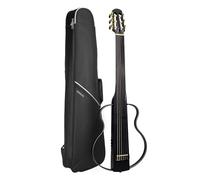 WISHMADE Fretless Silent Travel Guitar| Electric Classical Guitar Classic Nylon String |Mahogany Body with Removable Frames, Gig Bag