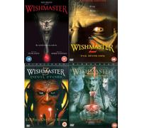Wishmaster Complete All 4 Movies DVD Film Anthology Collection [4 Discs] Part 1, 2:Evil Never Dies 3:Devil's Stone, 4:Prophecy Fulfilled + Extras
