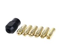 WISHNYMPH 7Pieces Brass Collet 1.0/1.6/2.0/2.4/3.0/3.2 + Check M8*0.75 Fits Rotary Tools