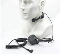WishRing Waterproof PTT Tactical Throat Mic Headset for Motorola Radio GP68 88 CP150 200