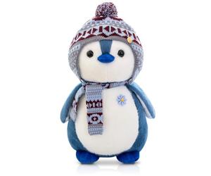 Wishstar Cuddly Penguin Plush Toy, Stuffed Toy Cuddly Toy for Cuddling & Playing, Squishmallow Penguin Gift, Pudgy Penguins Plush for Children (Blue 20 cm)