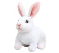 Wishstar Easter Rabbit Plush Toy, Rabbit Cuddly Toy for Children, Stuffed Toy, Cuddly Toy for Cuddling & Playing, Rabbit Plush for Girls Boys, Cute Easter Gifts for Children (White Rabbit 20 cm)