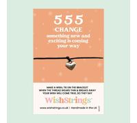 WishStrings ‘555’ Angel Number Wish Bracelet | Embrace New Beginnings | Meaningful Gift for Exciting Changes & Opportunities