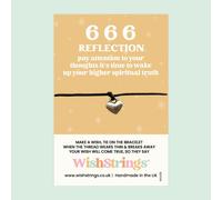 WishStrings ‘666’ Angel Number Wish Bracelet | Embrace Higher Spiritual Truth | Meaningful Gift for Growth & Inner Wisdom