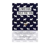 WishStrings ‘A Wee Hug’ Wish Bracelet on Gift Card | Scottish-Themed Gift | Thoughtful Keepsake for Sending Love & Support