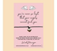 WishStrings ‘Angels Always Find You’ Wish Bracelet | Thoughtful Sympathy Gift | Meaningful Condolence Bracelet for Comfort & Support