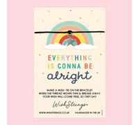 WishStrings ‘Everything Is Gonna Be Alright’ Wish Bracelet | Positive Pick-Me-Up Gift | Thoughtful Keepsake for Thinking of You