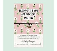 WishStrings ‘Friends Like You Are Precious and Few’ Wish Bracelet | Thoughtful Gift for Friendship | Meaningful Keepsake for a Special Friend