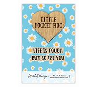 WishStrings ‘Life is Tough but So Are You’ Pocket Hug Token | Hug Gift | Thinking of You | Sympathy Gift | Supportive Keepsake | Encouragement Gift for Tough Times | Under £5 Thoughtful Gift