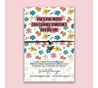 WishStrings ‘One Kind Word Can Change Someone’s Entire Day’ Wish Bracelet | Thoughtful Gift for Positivity & Encouragement