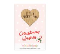 WishStrings Pocket Hug - Christmas Wishes | Festive Gift for Friends & Family | Mini Keepsake Token of Love for the Holiday Season