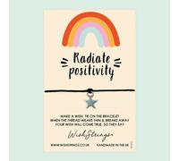 WishStrings ‘Radiate Positivity’ Wish Bracelet | Gift for Positive Mindset | Meaningful Keepsake for Encouragement & Upliftment