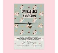 WishStrings ‘Sparkle Like a Unicorn’ Wish Bracelet | Cute & Positive Gift | Meaningful Wish Bracelet for Joy & Encouragement