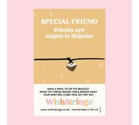 WishStrings ‘Special Friend - Friends Are Angels in Disguise’ Wish Bracelet | Thoughtful Gift for a Cherished Friend | Meaningful Keepsake