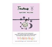 WishStrings ‘Taurus’ Star Sign Wish Bracelet on Gift Card | Thoughtful Astrology Gift Under £5 | Perfect for Birthdays, Horoscope Lovers, and Spiritual Gifts | Meaningful Zodiac Keepsake for Taurus