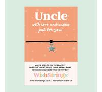 WishStrings ‘Uncle’ Wish Bracelet | Thoughtful Gift for Uncle | Meaningful Keepsake from Niece or Nephew