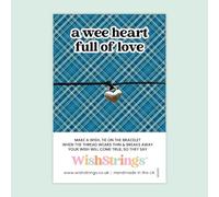 WishStrings ‘Wee Heart Full of Love’ Wish Bracelet on Gift Card | Scottish-Inspired Keepsake | Thoughtful Gift for Love, Appreciation & Connection | Sentimental Friendship