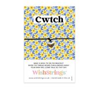 WishStrings Wish Bracelet - Cwtch | Welsh Keepsake Gift Bracelet | Handmade Token of Love & Comfort | Thoughtful Present for Hug in a Card