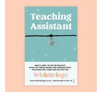 WishStrings Wish Bracelet - Teaching Assistant Thank You Gift | End of Term Appreciation Keepsake | TA Letterbox Gift | Handmade in the UK