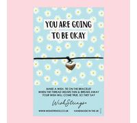 WishStrings ‘You Are Going to Be Okay’ Wish Bracelet | Comforting Gift for Tough Times | Meaningful Thinking of You Keepsake