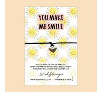 WishStrings ‘You Make Me Smile’ Wish Bracelet | Thoughtful Gift for Motivation & Positivity | Meaningful Keepsake for Happiness & Luck