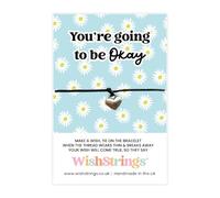 WishStrings ‘You’re Going to Be Okay’ Wish Bracelet | Thoughtful Gift for Comfort & Reassurance | Handmade Token of Hope & Encouragement | Small Letterbox Keepsake