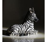 Wisifayardin Zebra Table Sculpture - Resin Zebra Figurine - Black, White - African Safari Zebra Collectible for Bedroom, Living Room, Office, Bookshelf, Mantel, Entryway, Foyer, Nursery