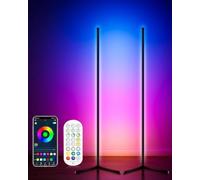 WISIMMALL LED Floor Lamp 2PCS, 64.5" RGB Corner Floor Lamp Works with APP and Remote, Colour Changing Standing Lamp with 398 Dimmable Modes, Mood Lighting for Living Room Bedroom