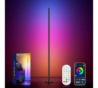 WISIMMALL Led Floor Lamp, RGBIC Corner Floor Lamps for Living Room, Featuring 16 Million Colours & 300+ Preset Scenes - Ideal 65" Standing Lamps for Living Room, Bedroom - Mood Lighting with DIY Mode