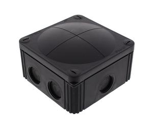 Wiska 10060648 COMBI 607 Empty Junction Box - Black
