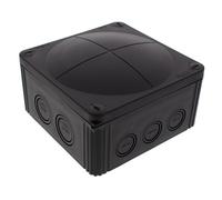 Wiska 10062214 COMBI 1010 Empty Junction Box - Black