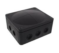 Wiska 10101460 COMBI 1210 Empty Junction Box - Black