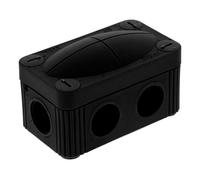 Wiska 10109571 COMBI 206 Empty Junction Box - Black
