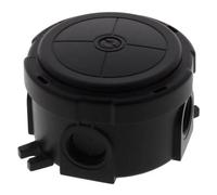 Wiska 10110630 COMBI 304 BK Junction Box, 57mm, Black, No Terminals