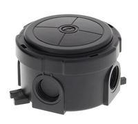 Wiska 10110630 COMBI 304 Circular Empty Junction Box - Black